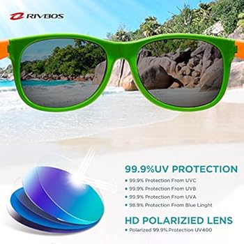 RIVBOS Kids Sunglasses Polarized Rubber UV400 Dominican Republic