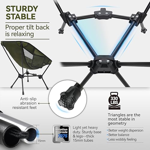MARCHWAY Lightweight Folding Camping Chair の商品画像 3