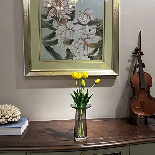WAKISAKI 16-inch Premium Real Touch Fake Tulips, Artificial Flowers with Buds, Flexible Stem Easy to Shape - Image 3