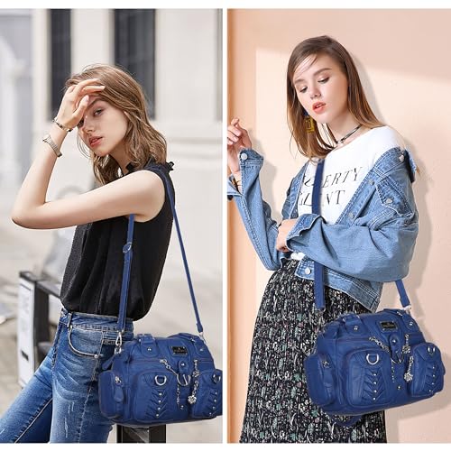 Image of Angel Kiss Small Purse Handbag for Women Crossbody and Shoulder Bags Multipocket Soft Hobo Purses
