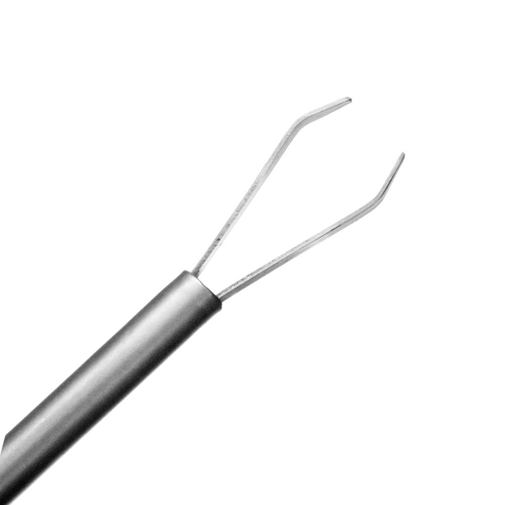 May - Pince à épiler tique avec ressorte - Pince des tiques - Bouts pointus: 4 mm - Inox Longueur: 8,5 cm