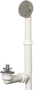 Watco Tubular Bath Waste 500 - 500-LT-PVC-CP