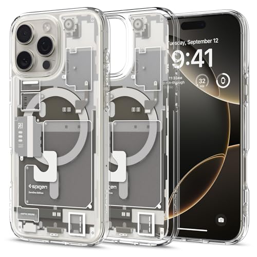 Fundas Y Cases, Wireless Spigen Funda iPhone 16 Pro MAX, Ultra Hybrid MagFit diseñada para Apple iPhone 16 Pro MAX - Zero One Natural Titanium