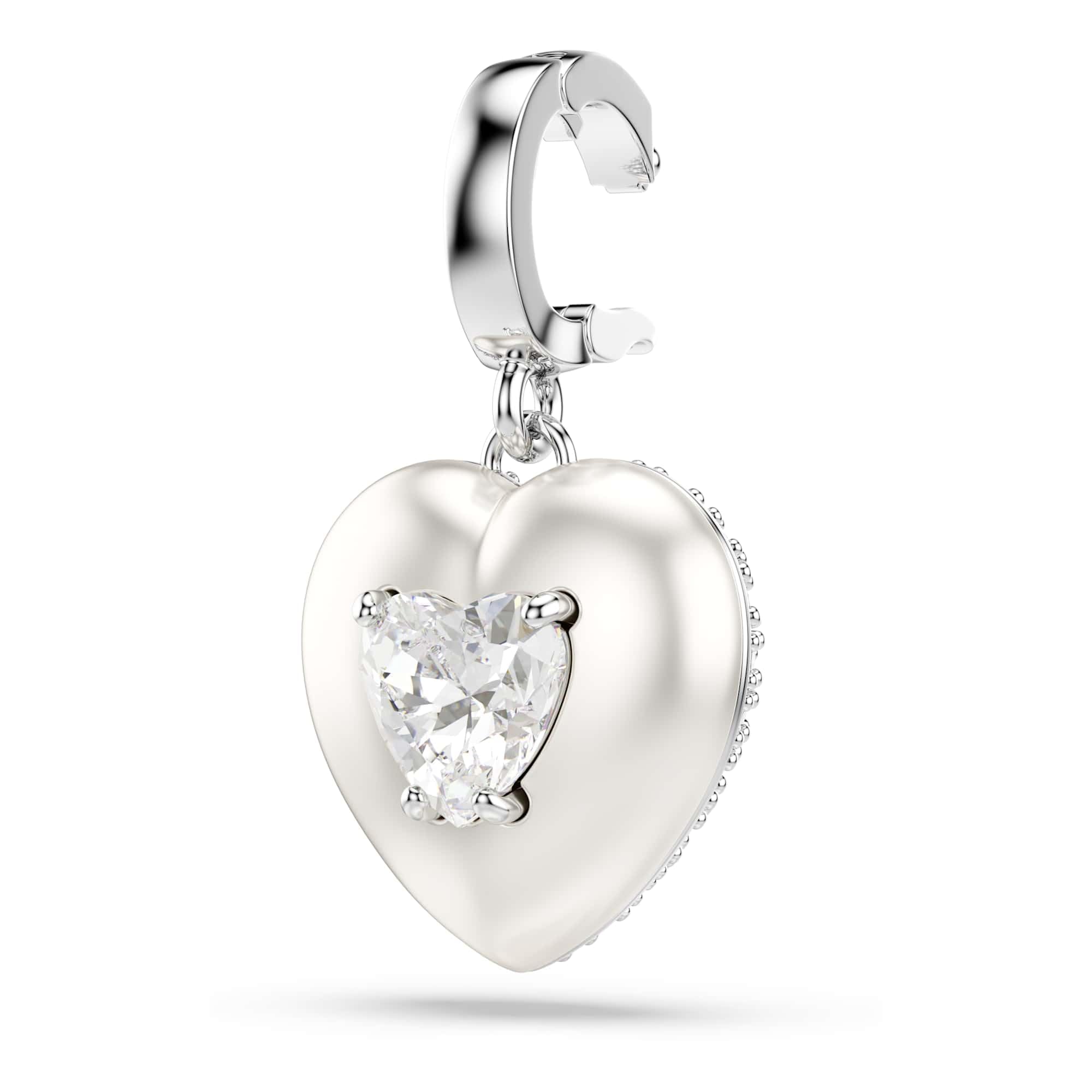 Swarovski Idyllia Collezione Bracciale rigido, Tagli misti, Cuore, Rosa, Finitura in metallo misto