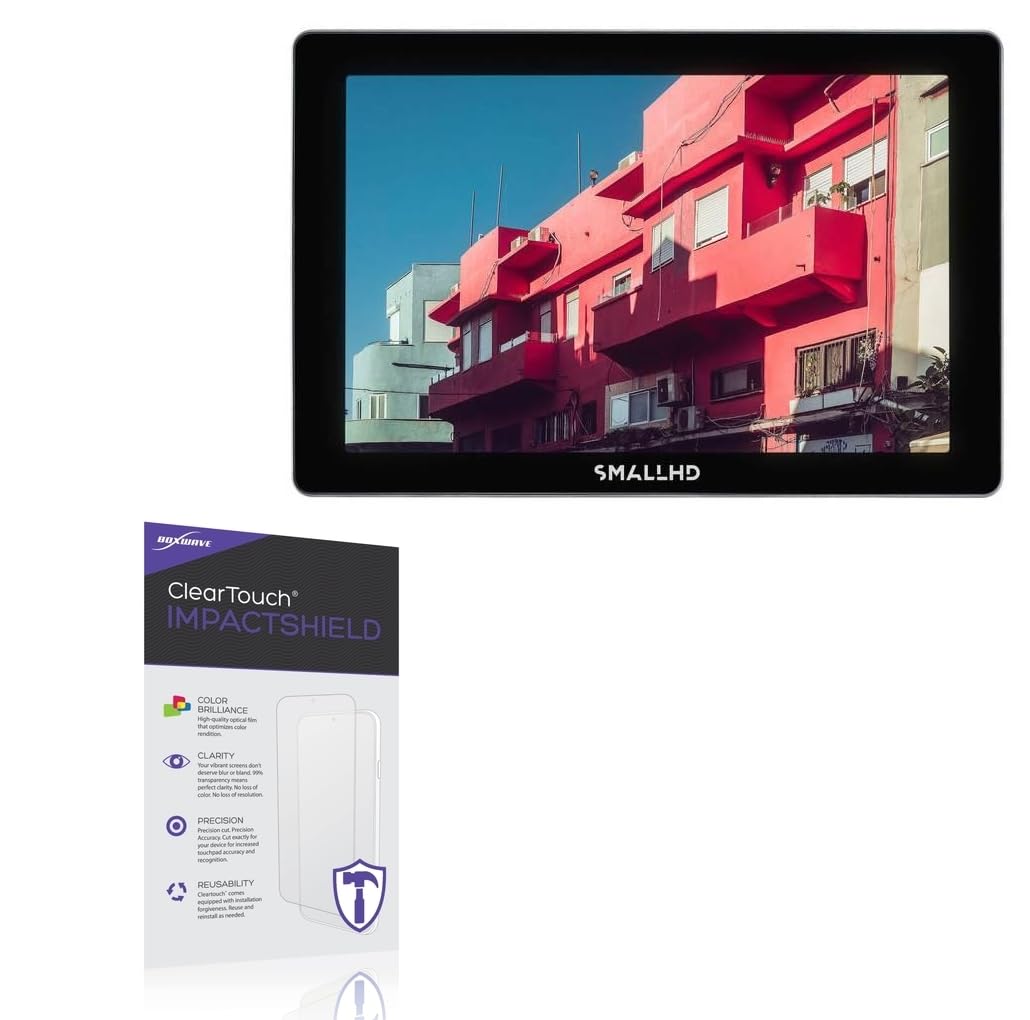 BoxWave Screen Protector Compatible with SmallHD Cine 7 - ClearTouch ImpactShield (2-Pack), Impenetrable Screen Protector Flexible Film