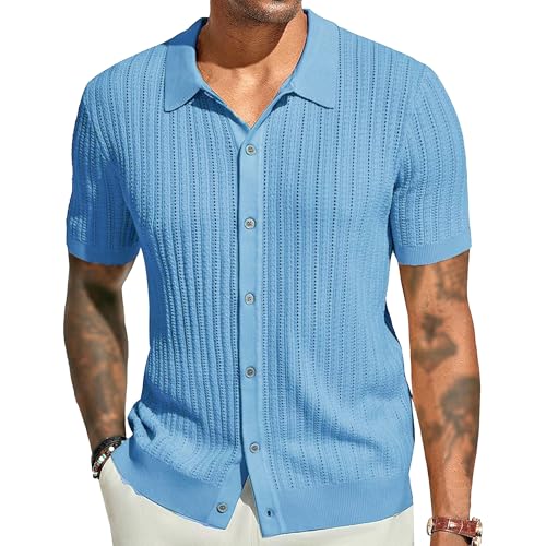 Chemise boutonnee ajouree pour homme avec texture classique et finitions premium