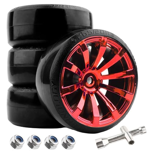 GDOOL 2.45 Inch Drift Tires Red
