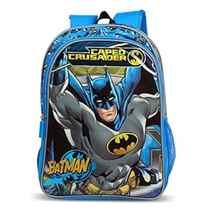 Batman Caper Crusader 30 Ltrs 41 Cms Black & Blue School Bag/Backpack