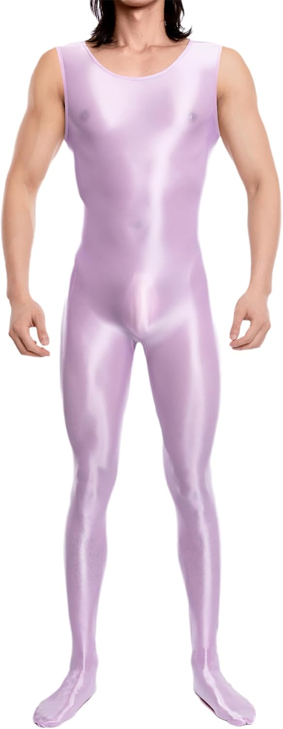 Men's Spandex Ballet Dance Sleeveless Full Body Tight Jumpsuit Sport Unitards Bodysuit Leotard