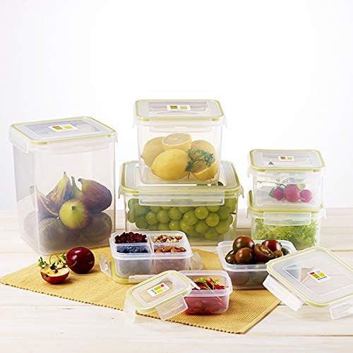 Miniatura 8 de Almacenador de alimentos para almuerzo Komax Biokips  Separadores para 4 compartimentos de 23 onzas. Recipiente hermético, impermeable, con tapas de