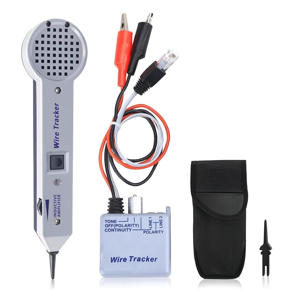 ISTOVO Tongenerator-Kit, Leitungssucher, Stromkreistester, 200EP Hochpräziser Kabeltester, Ton- und Sonden-Kit, Leitungsfinder, Langlebig