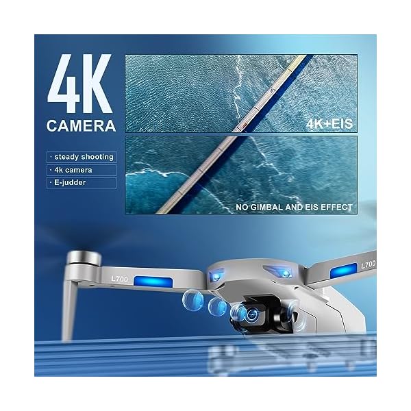 HHD Drohne mit 4K Kamera fÃ¼r Erwachsene AnfÃ¤nger, 249g faltbar 5G FPV Ãbertragung, 32GB SD Karte inklusive, RC Quadcopter, bÃ¼rstenloser Motor, Smart Return Home, Headless Modus (White) – Bild 3