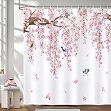 Design: Le délicat motif de fleurs de cerisier crée une ambiance printanière sereine, apportant la beauté de la nature dans votre salle de bain