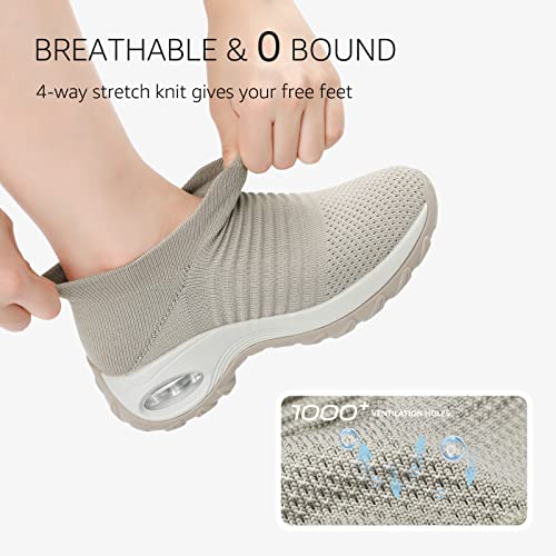Image of STQ Walking Shoes for Women Slip on Sock Sneakers Non Slip Air Cushion