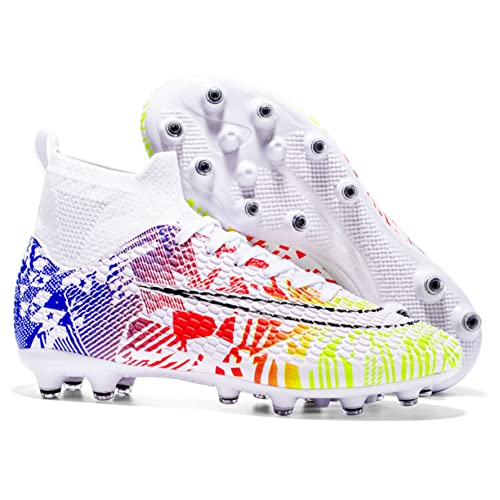 WEJIESS Fußball Stiefel Herren Spike Fußball Schuhe Professionelle Spikes...