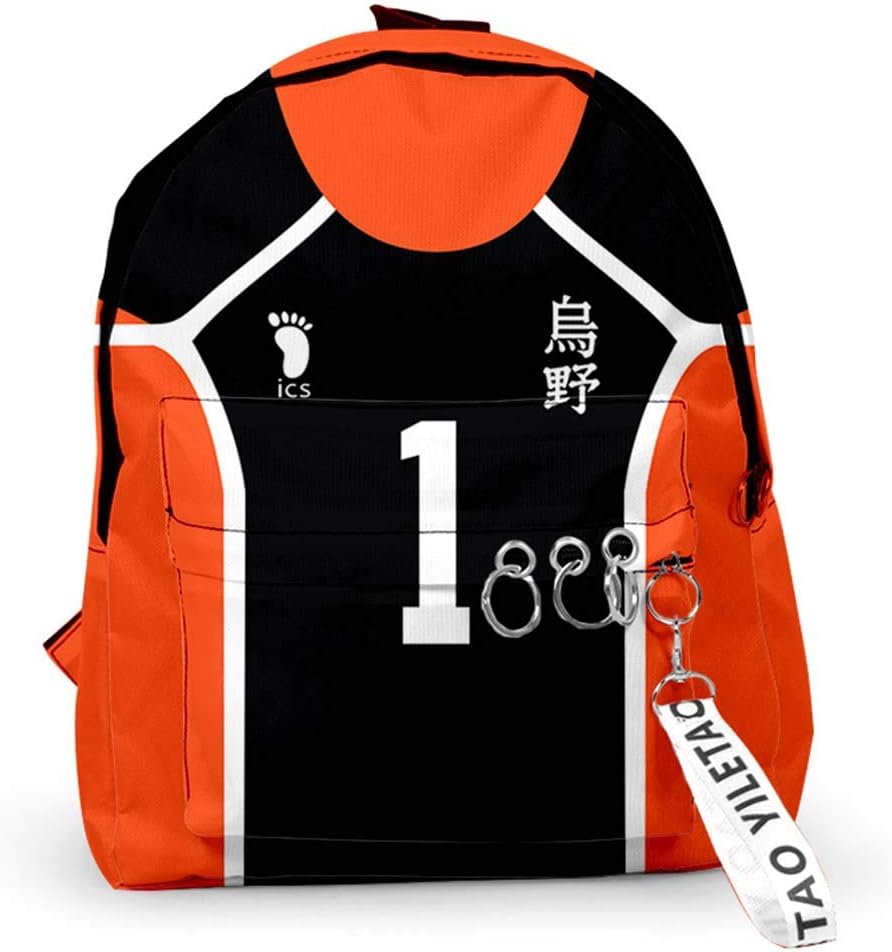 Amazon Younicos 烏野高校 9号 セッター 影山飛雄 ユニフォーム 風 かばん プリント リュックサック 学園風 大容量 軽量 コスプレ コスチューム H コスプレ 仮装 通販