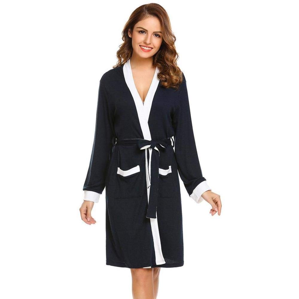 Babydoll, Camicie da Notte E Négligé Abbigliamento Erotico Camicia da Notte Lingerie Pigiami Donna Pigiami Abito da Donna Kimono Sexy Accappatoio Manica Lunga Patchwork Spa