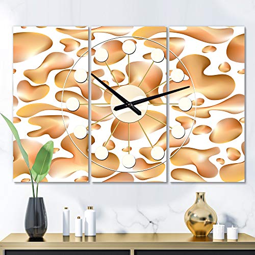 Reloj de Pared Analógico Diseño Mid-Century Modern Brown miniatura 2