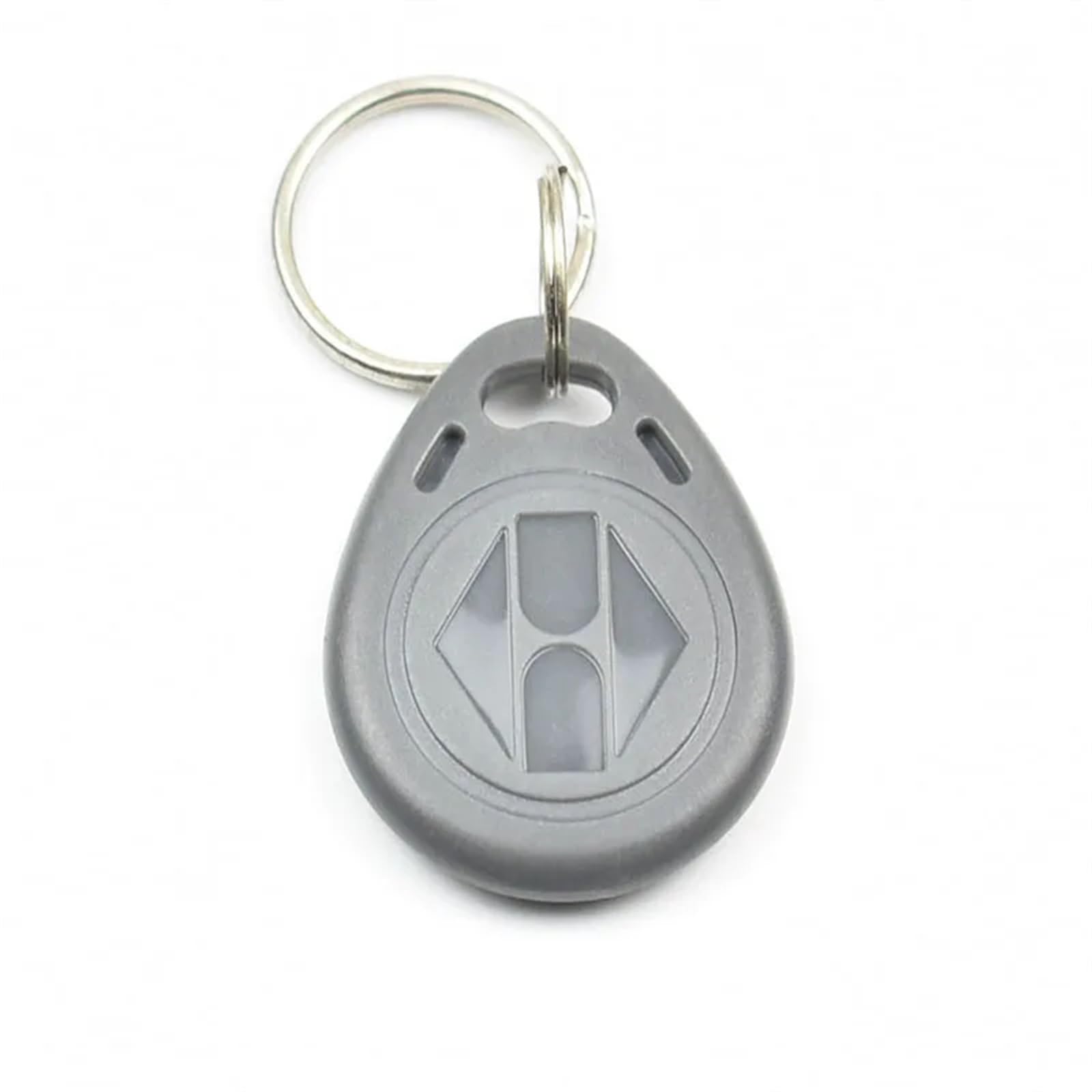 10Pcs/Lot 125khz RFID EM4100 TK4100 Key Fobs Token Tags Keyfobs Keychain ID Read Only Access Control Card(Gray)