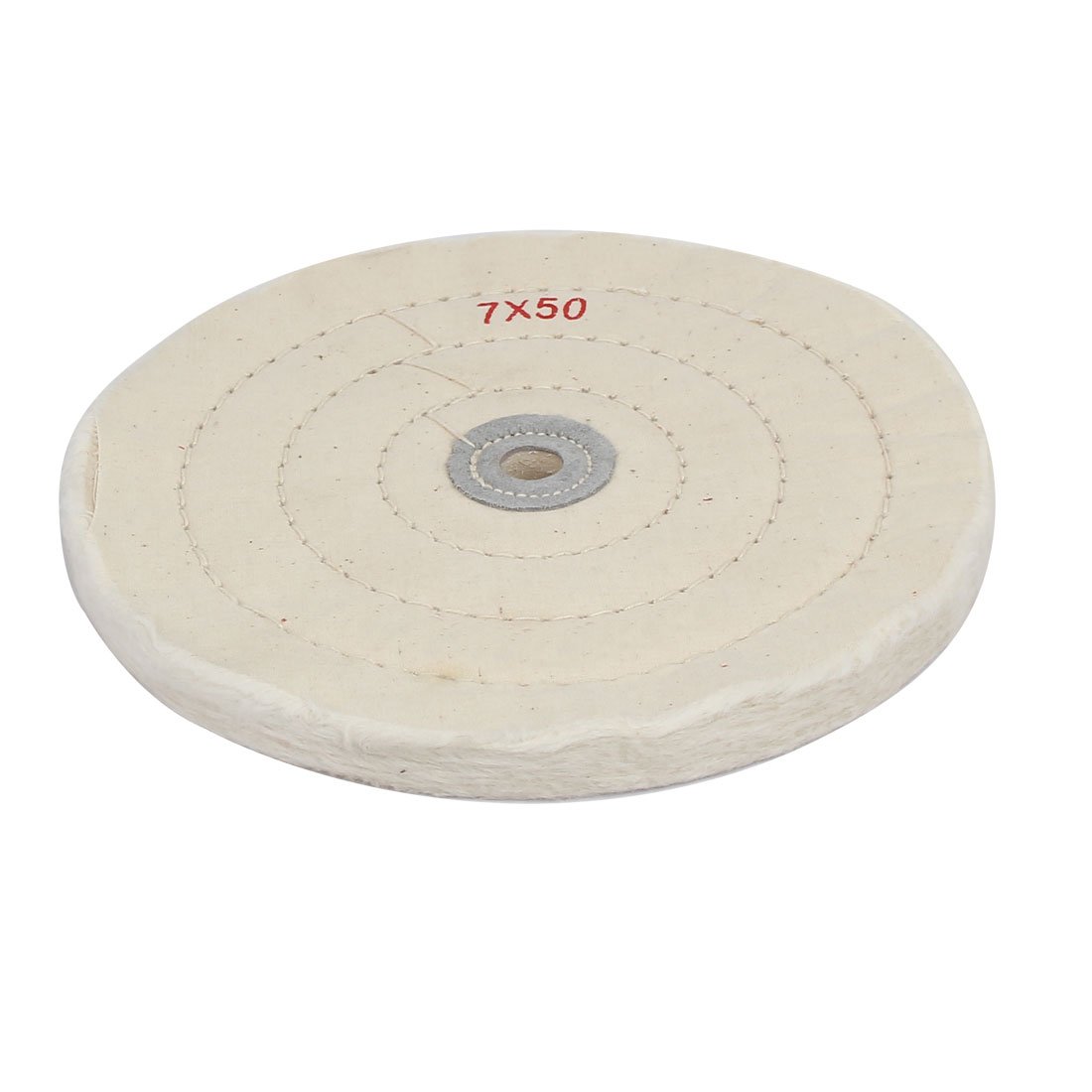 Aexit 7'' Dia Abrasive Wheels & Discs 50 Plies Round Shape Polishing Buffing Mop Cloth Wheel Flap Wheels Grinder White