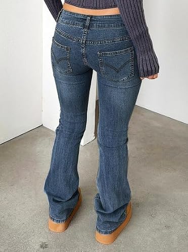 Justalwart Flare Jeans for Women Low Rise (US 4-6) - Thumbnail 3