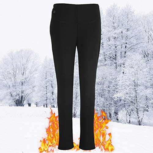 Pantalones Térmicos Eléctricos, Pantalones Térmicos Eléctricos Unisex, Ropa Interior Térmica Con Calefacción USB Para Invierno, Ciclismo Al Aire Libre, Esquí(3XL)