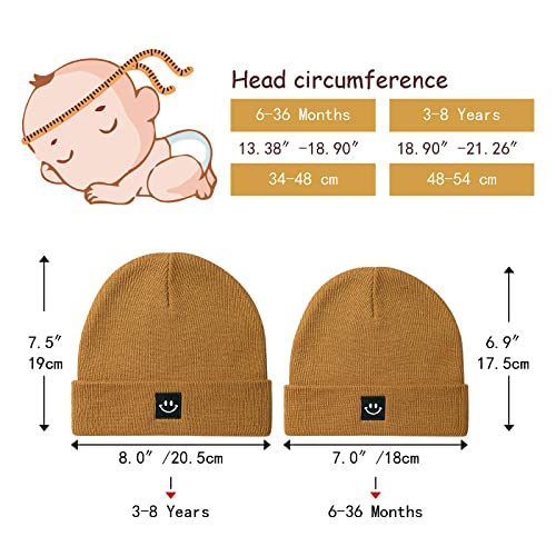 Baby Beanie Knit Ski Hat with Cute Face for Girls Boys 0-7 Years4