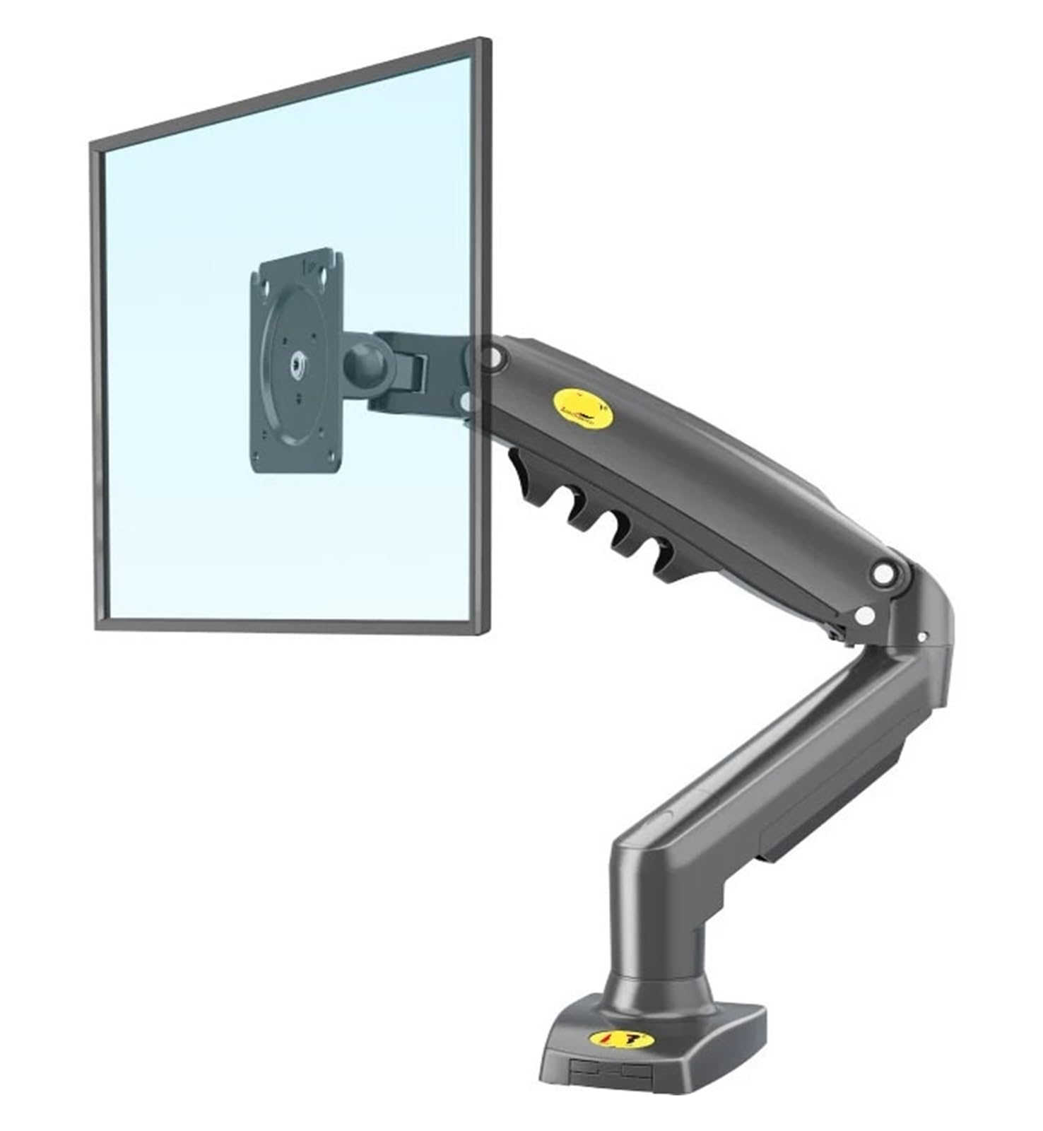 Ressort à gaz F80 pour écran 17-30 pouces support moniteur de bureau ergonomique 2-9 kg gris
