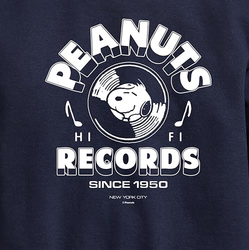 HYBRID APPAREL - Peanuts - Records Snoopy Vinyl - Toddler & Youth Crewneck Fleece Sweatshirt3