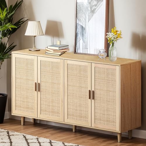 BNUZ Sideboard Natural 90x160cm, Eleganter und funktioneller...