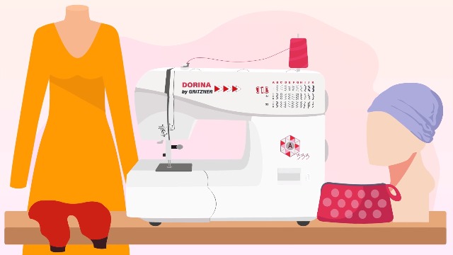 Ackermann Stickgarn 5x260m - Hochglänzendes Polyester Garn Stärke 40, Für Näh- & Stickmaschinen