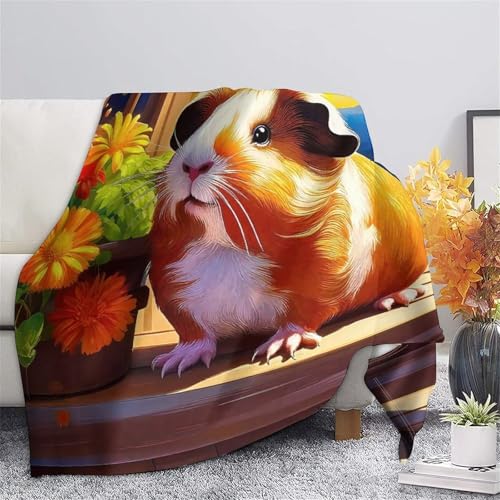 Cochon d'guinée couverture douce idée cadeau originale pour passionnés d'animaux