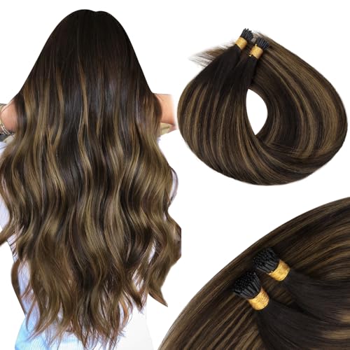 MAXITA I Tip Hair Extensions�A50g/50s�A�_�[�N�u���E���~�b�N�X�`�F�X�i�b�g�u���E���A20�C���`�R���t�H�[�g�E�F�A�A�C���r�W�u��&�i�`�������R�[���h�t���[�W�����A100%���~�[�l��Itip�P���`���G�N�X�e���V����