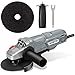 Price comparison product image NETTA Angle Grinder - 710W - 115mm Wheel Diameter - Side Handle and Paddle Safety Switch - Spanner for Disc Attachment - 2M Power Cable - 230V 50Hz - Ideal for DIY