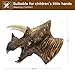 Yolococa Triceratops Puppet Dinosuar Head Puppets Realistic Soft Latex Rubber Animal Glove Hand Puppet for Kids