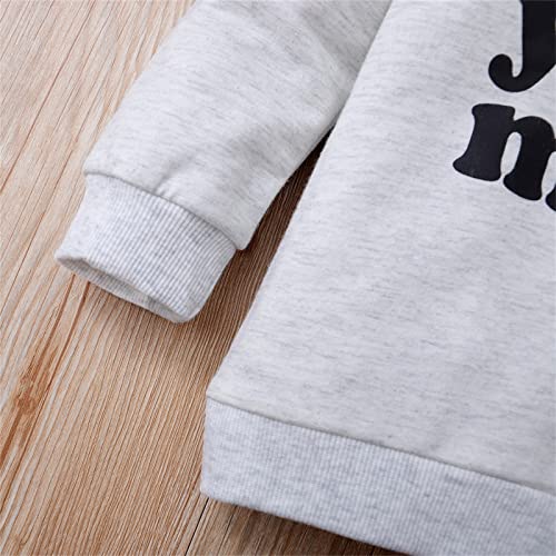 Toddler Baby Girl Boy Letter Graphic Pullover Sweatshirt Crewneck Long Sleeve Shirt Top Warm Fall Winter Clothes4
