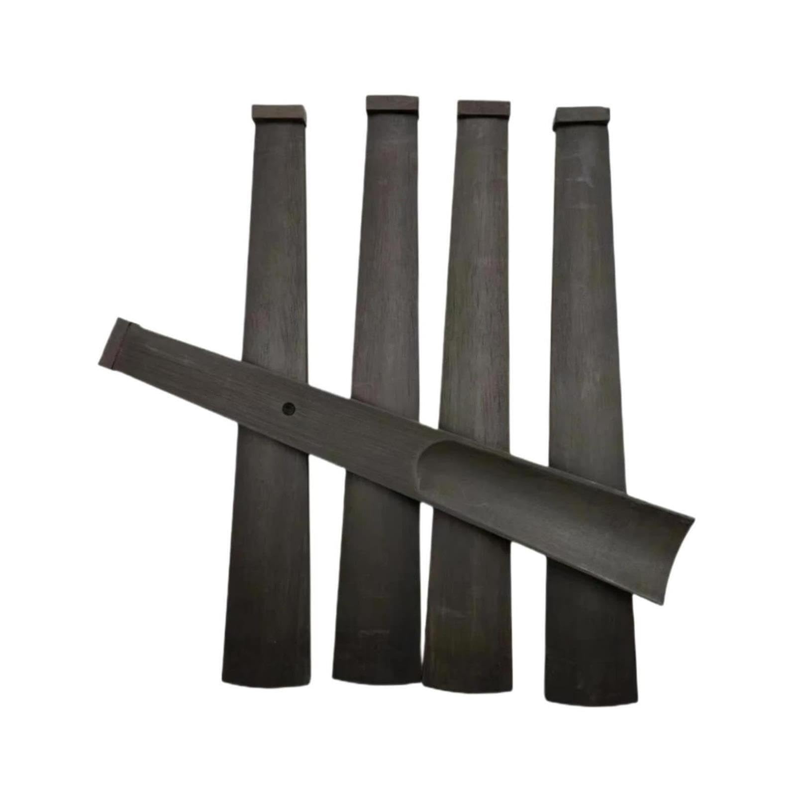 5PCS Touche violon ébène Indonésie 4/4 avec sillet, Set luthier
