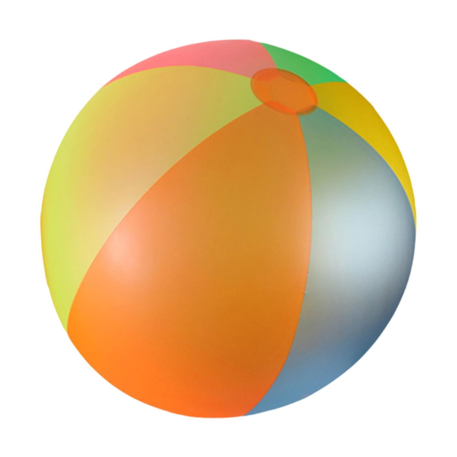 Gralara Aufblasbarer Strandball Aufblasbarer Ball Schwimmspielzeug Wasserball Aus PVC mit Sicherem Luftventil Und Schneller Befüllung für Urlaub Stra, 100cm