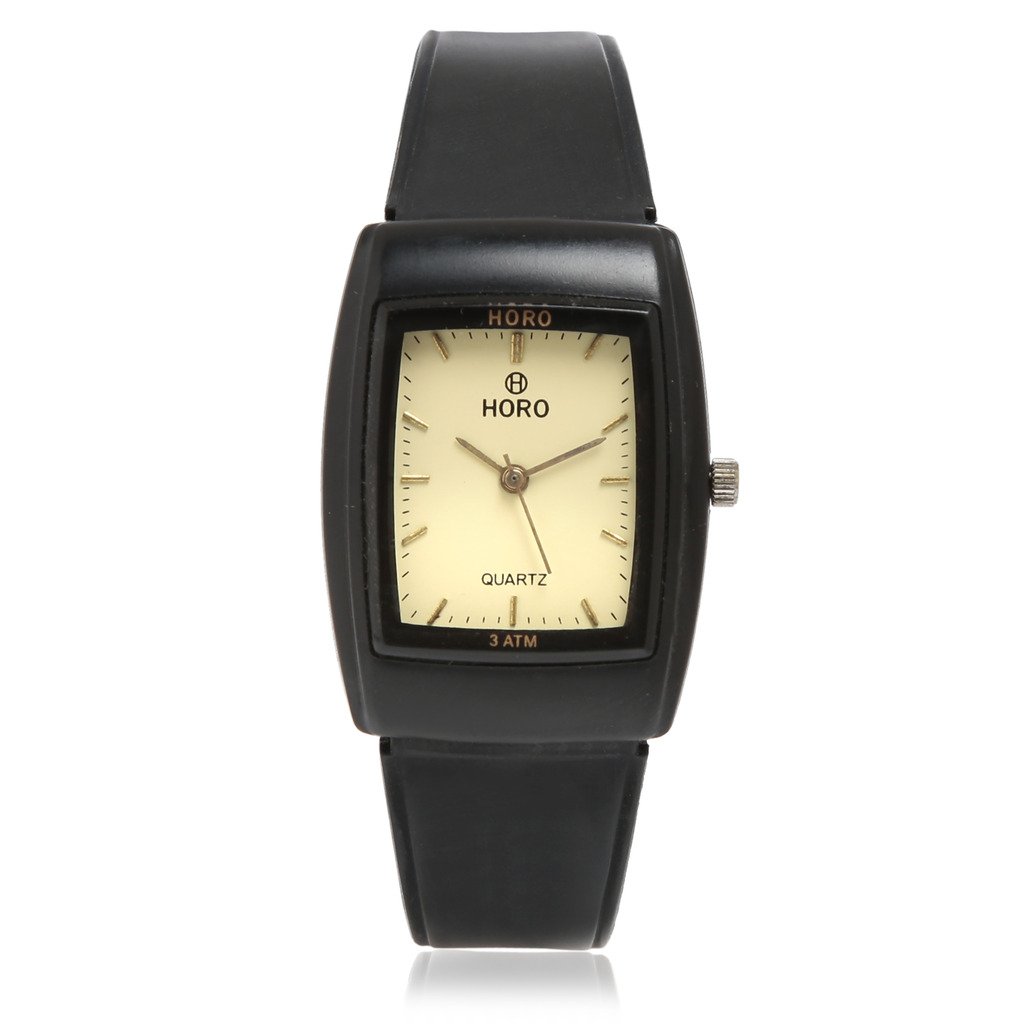 Horo (Imported) Water Resistant Sampaigne Dial Black Resin Strap Men & Women Watch 35x25mm 1 Year Warranty (B01N6ZT44R) Amazon Price History, Amazon Price Tracker