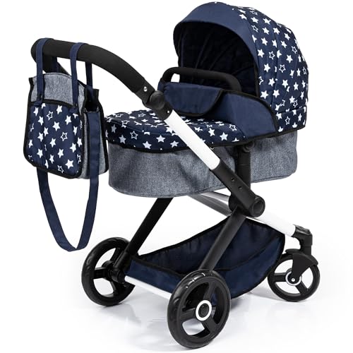 Bayer Design 17015AA Puppenwagen Xeo mit Tasche, höhenverstellbarer Griff,...