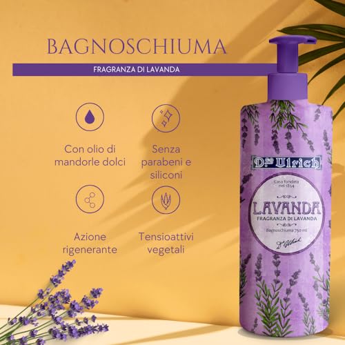 Bagnoschiuma Alla Lavanda Ulrich 750ml - 4