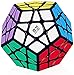 Bokefenuo QY Megaminx 3x3 Cube Sculpted Black QY Qiheng Pentagonal Dodecahedron Speed Puzzle Cube Toys for Kids