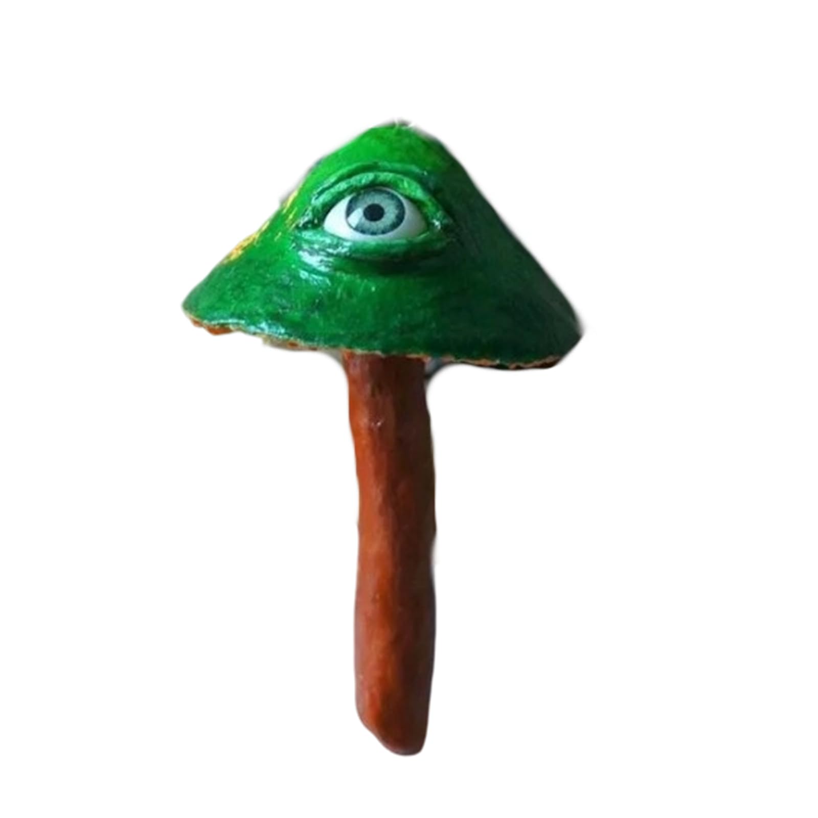 Msioytog Multipurpose Eye Mushroom Desktop Statue Artistic Miniature Showpiece Unique Table Display Item for Various Space Mushroom Figurine