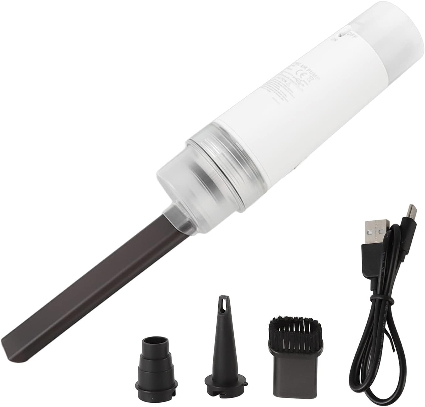 Electric Air Pump, 4000mAh USB Rechargeable Battery Powered Portable Air Mattress Pump for Swimming Rings, 5V DC Cordless Inflator/Deflator Pumps with 4 Nozzles