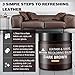 WEYSTOM Leather Recoloring Balm - Dark Brown Leather Repair Kit for Furniture, Dye, Recolor, Renew, Repair & Restore Aged, Faded, Cracked, Peeling and Scuffed