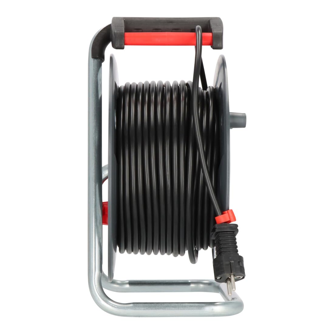 Brennenstuhl Garant E Kabeltrommel (50m Kabel in schwarz, Spezialkunststoff, Einsatz im Innenbereich, Made in Germany)
