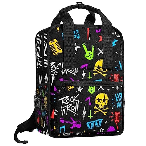 Sac à dos tête de mort pour l'école et sorties enfants avec bretelles