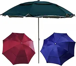 Guarda Sol Gigante 2,40m Uv Praia Piscina Respirável Verão (Vinho)