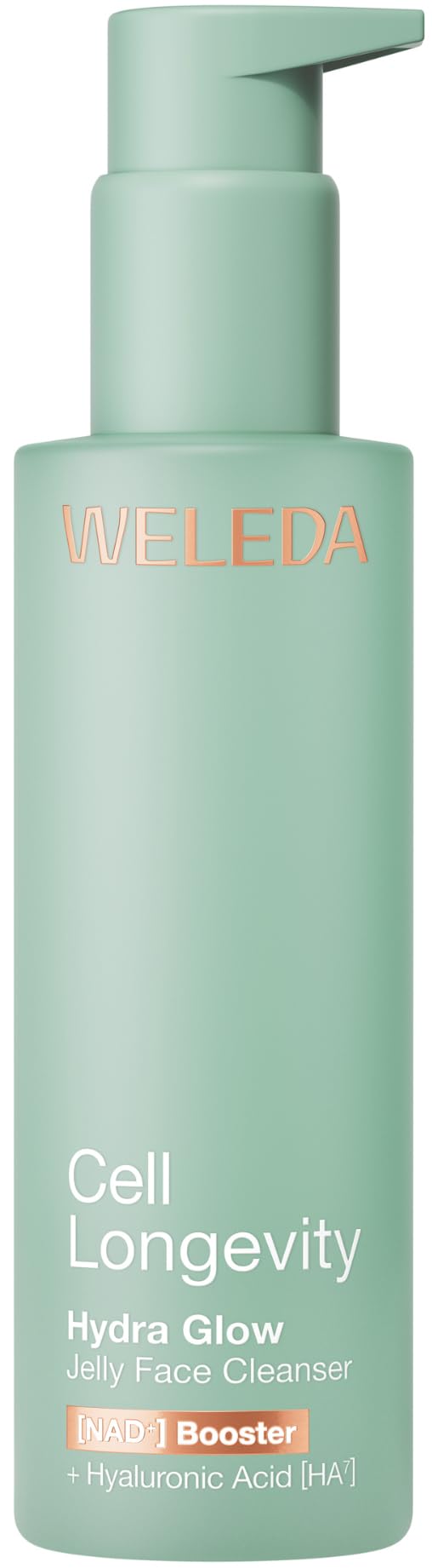 WELEDA Cell Longevity Hydra Glow Jelly Face Cleanser - Gesichtsreinigung mit [NAD⁺] Booster & Hyaluronsäure reinigt die Haut & spendet Feuchtigkeit (Naturkosmetik, vegan, 100ml)