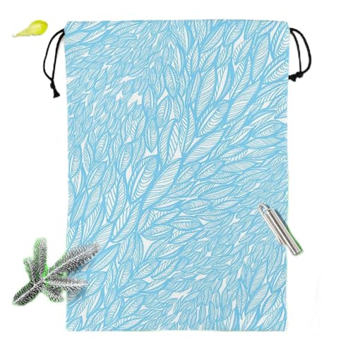 Image of ArtzFolio Flying Leaves D2 | Reusable Sack Bag | Bag for Gym, Storage, Vegetable & Travel